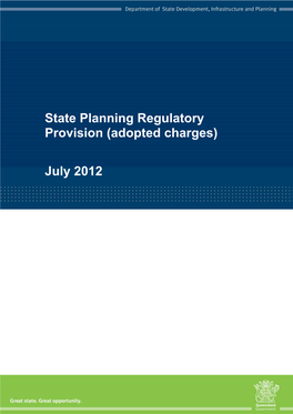 State Planning Regulatory Provision (Adopted Charges)