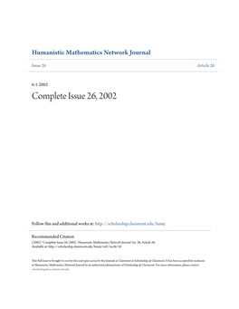 Complete Issue 26, 2002