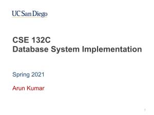 CSE 132C Database System Implementation