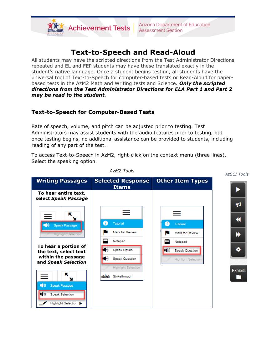 Text-To-Speech and Read-Aloud