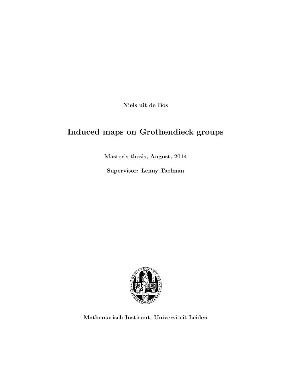 Induced Maps on Grothendieck Groups