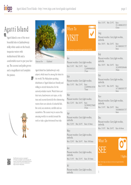 Agatti Island Travel Guide - Page 1