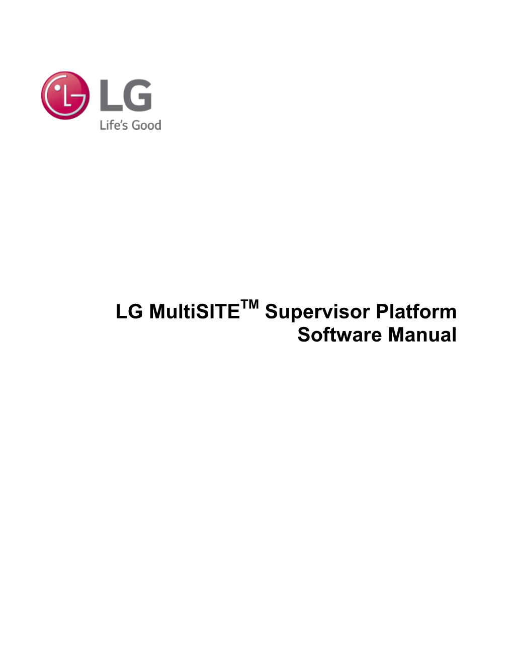 Multisite Supervisor Platform Guide
