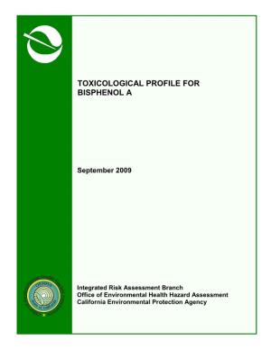 Toxicological Profile for Bisphenol A