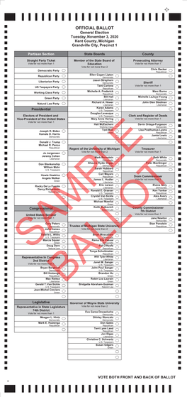 Dominion Voting Systems Ballot