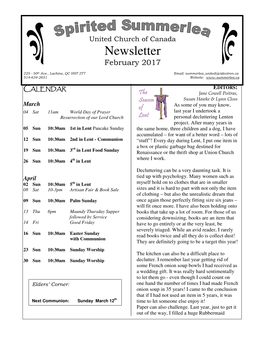 Easter 2017 Newsletter