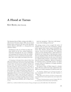 A Flood at Tarsus