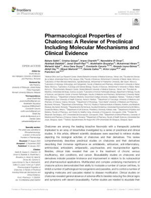Pharmacological Properties of Chalcones: a Review of Preclinical Including Molecular Mechanisms and Clinical Evidence