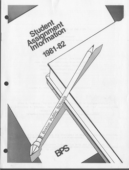 Student Assignment Information 1981