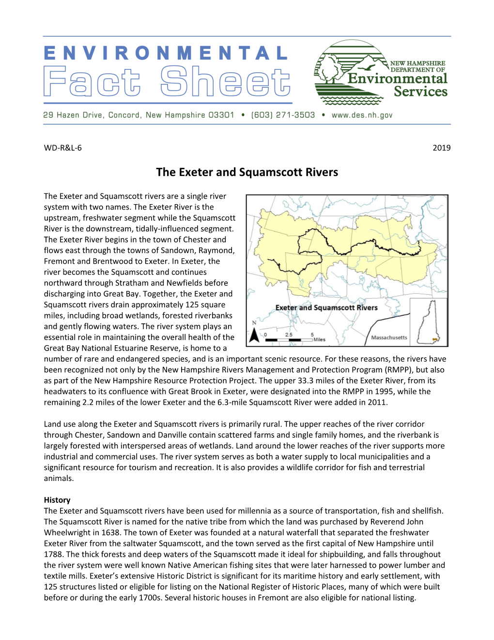 The Exeter and Squamscott Rivers