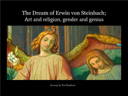 The Dream of Erwin Von Steinbach; Art and Religion, Gender and Genius