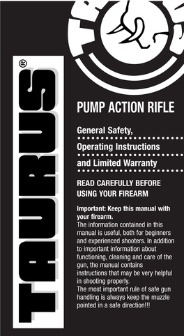 Pump Action Rifle and Carbine Manual