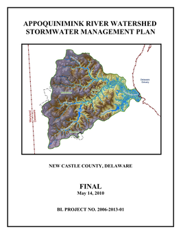 Appoquinimink River Watershed Stormwater Management Plan