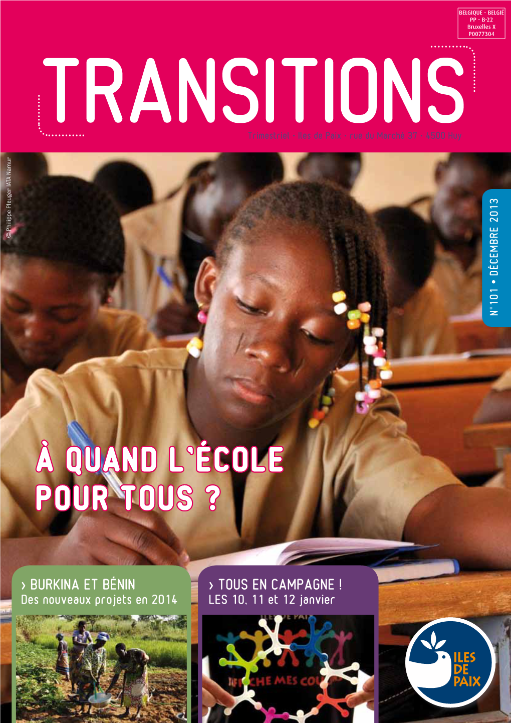 Transitions N°101 | Décembre 2013 Matéri Cobly Goughin Tibga Boukoumbé Baskouré Diabo