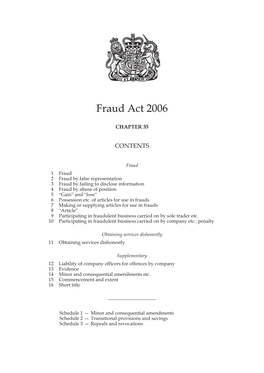 Fraud Act 2006