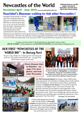 Newcastles of the World Newsletter April