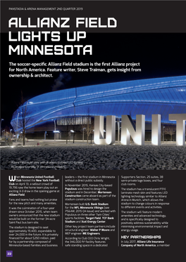 Allianz Field Lights up Minnesota