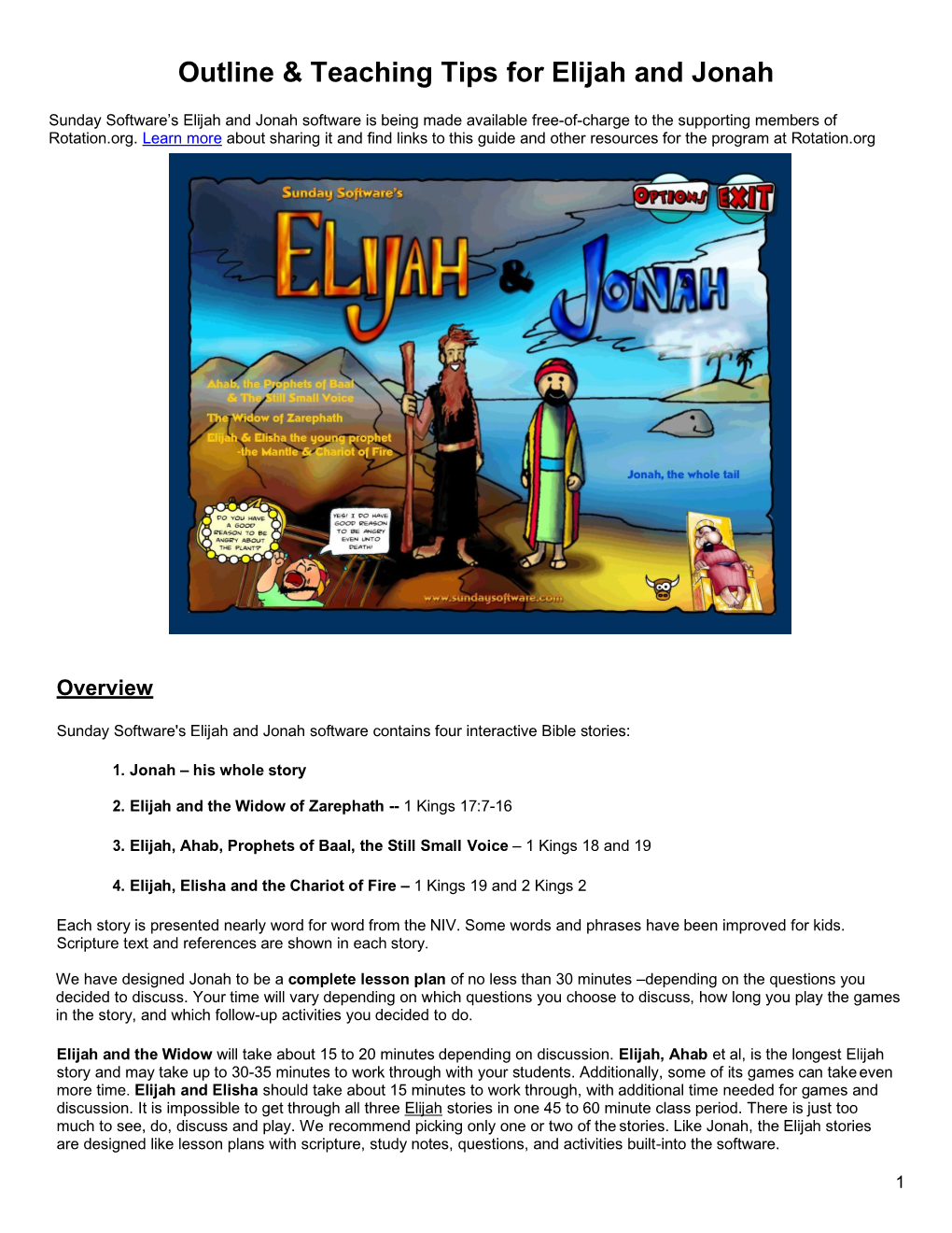 Updated Outline and Guide-To-Elijah-Jonah