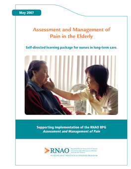 Assessment and Management of Pain in the Elderly