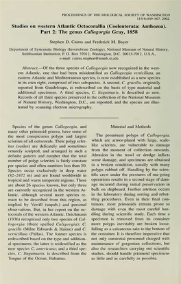 Proceedings of the Biological Society of Washington 115(4):840-867