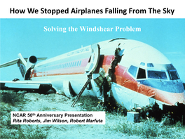 How We Stopped Airplanes Falling from the Sky