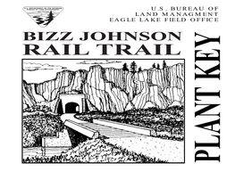 BIZZ JOHNSON RAIL TRAIL PLANT KEY for Shrubs and Trees