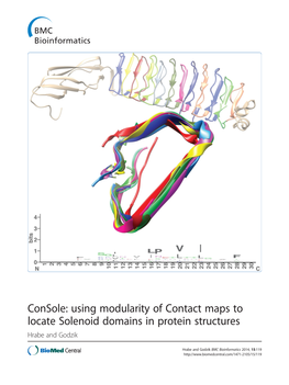 Using Modularity of Contact Maps to Locate Solenoid Domains in Protein Structures Hrabe and Godzik