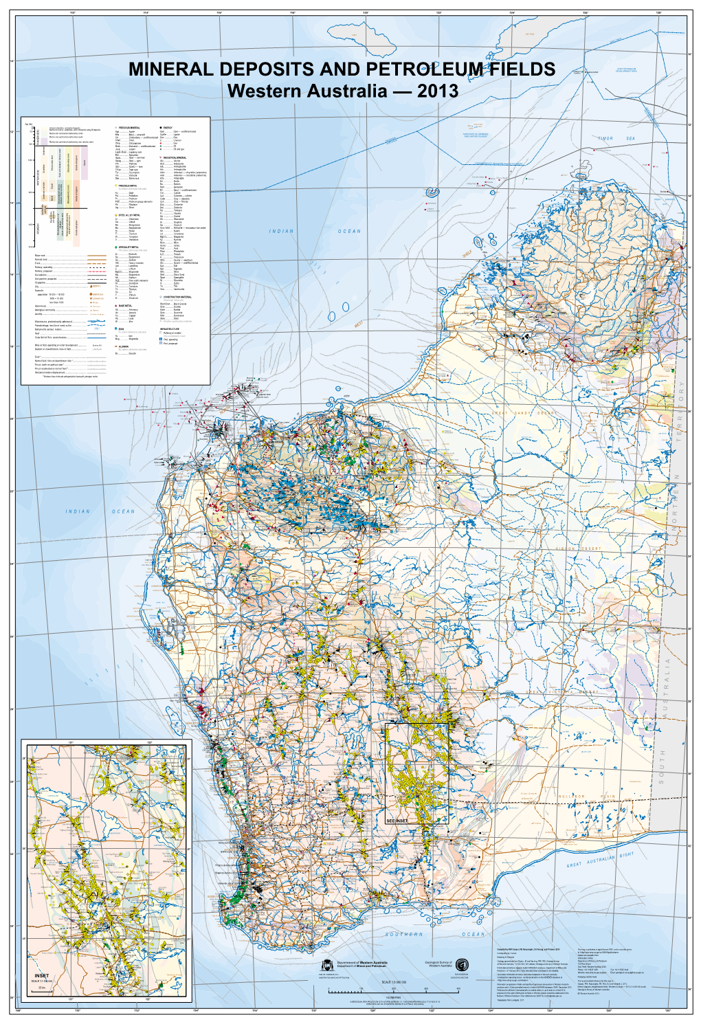 Western Australia Atlas of Mineral Deposits and Petroleum Fields 2013