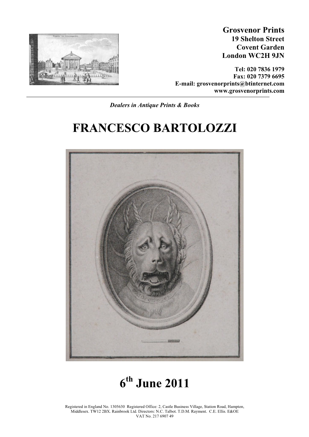 Francesco Bartolozzi