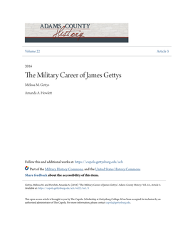 The Military Career of James Gettys