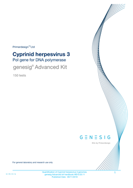 Cyprinid Herpesvirus 3 Genesig Advanced
