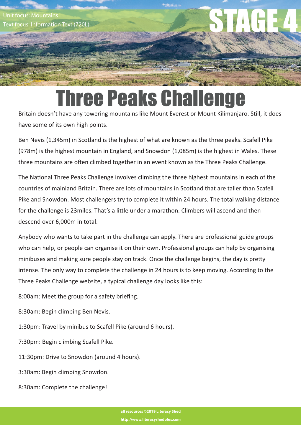 Three Peaks Challenge Britain Doesn’T Have Any Towering Mountains Like Mount Everest Or Mount Kilimanjaro