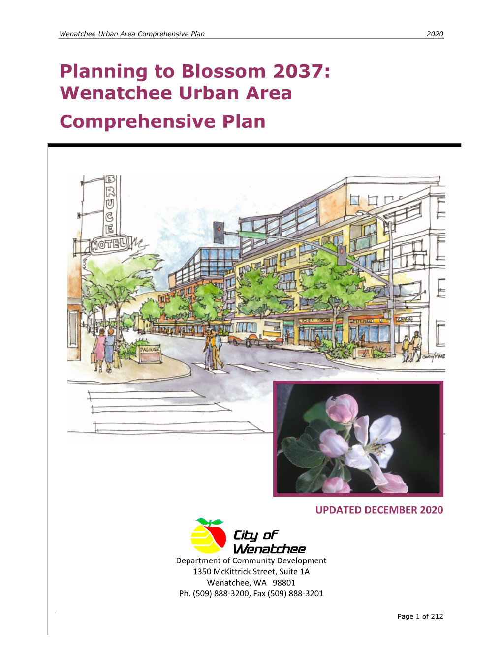 Planning to Blossom 2037: Wenatchee Urban Area Comprehensive Plan