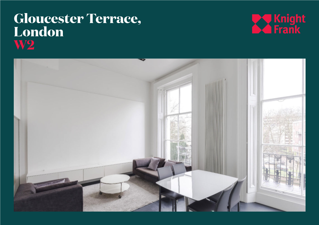 Gloucester Terrace, London W2 Located Within a Grade II Listed, Stucco Fronted Building in Bayswater