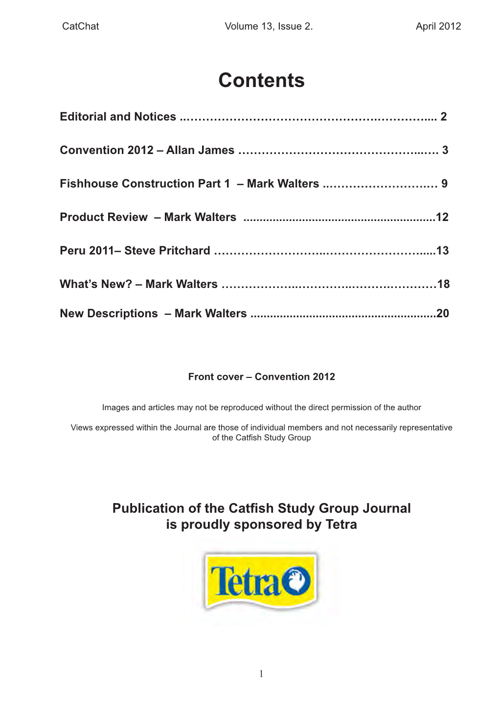 Volume 13 Issue 2: Apr. 2012