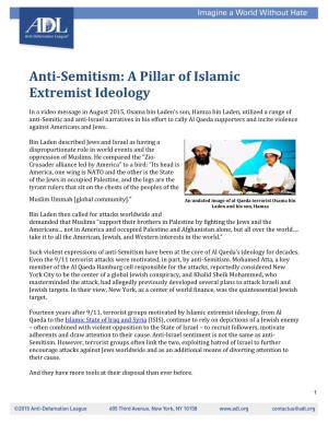 Anti-Semitism: a Pillar of Islamic Extremist Ideology
