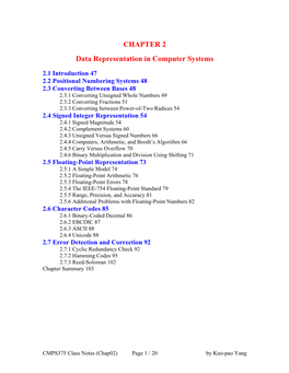 Data Representation in Computer Systems