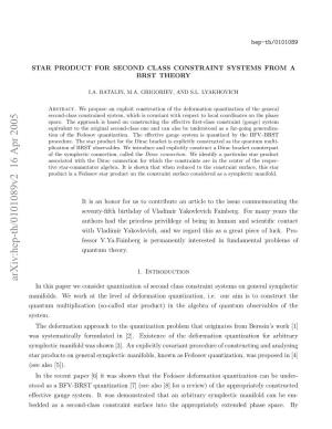 Star Product for Second Class Constraint Systems from a BRST