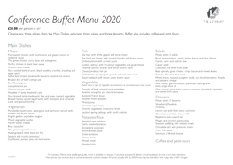 Buffet Menu 2020