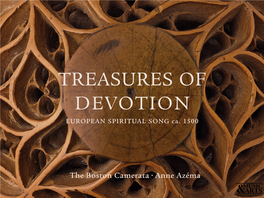 TREASURES of DEVOTION EUROPEAN SPIRITUAL SONG Ca