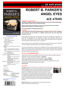 Robert B. Parker's Angel Eyes Ace Atkins