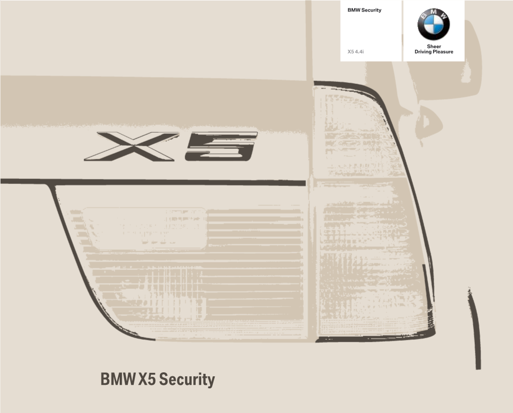 BMW X5 Security BMW Engineered Mobile Security