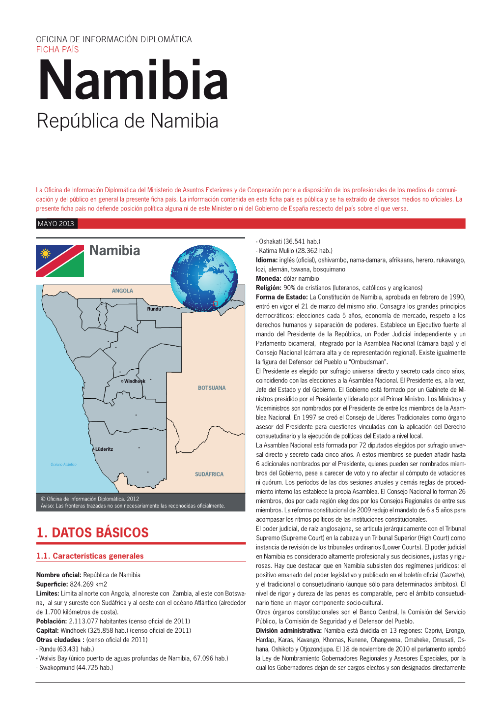Namibia República De Namibia