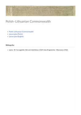 Polish–Lithuanian Commonwealth