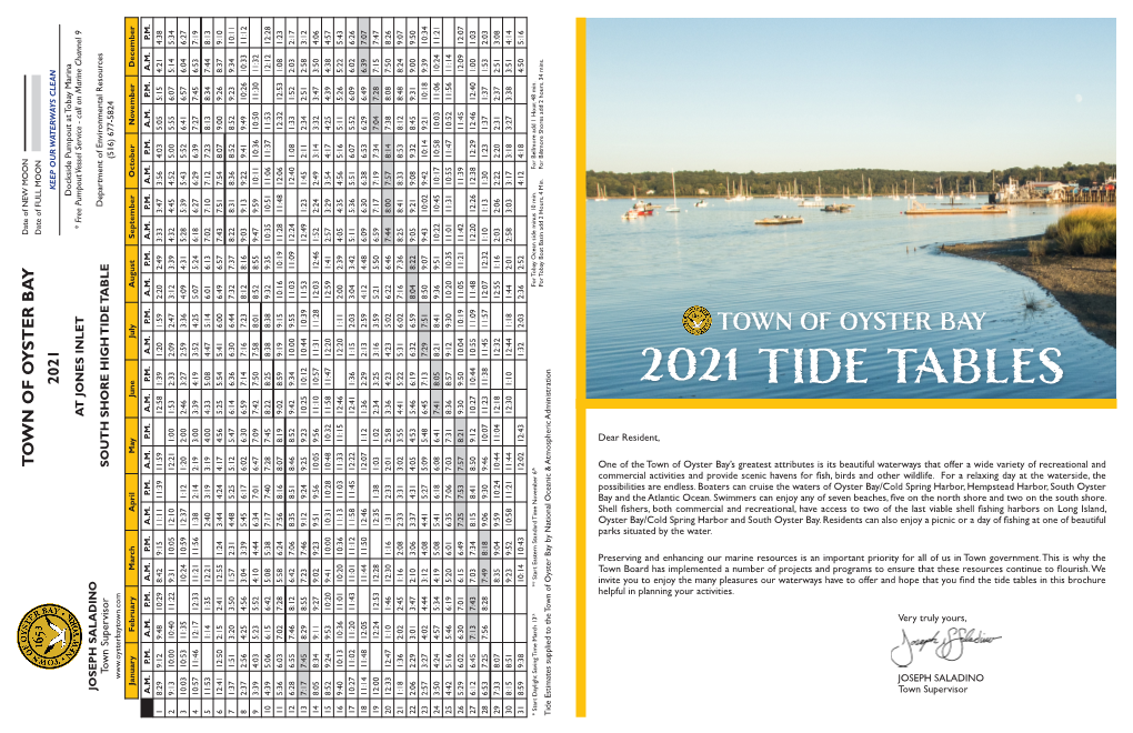 2021 Tide Tables A.M