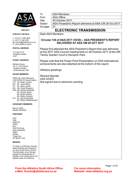 Electronic Transmission