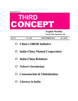 Y China's OBOR Initiative Y India-China Mutual