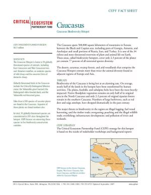 Caucasus Caucasus Biodiversity Hotspot