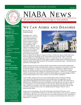 NIABA News Men and Women Sharing a Common Heritage in a Chosen Profession