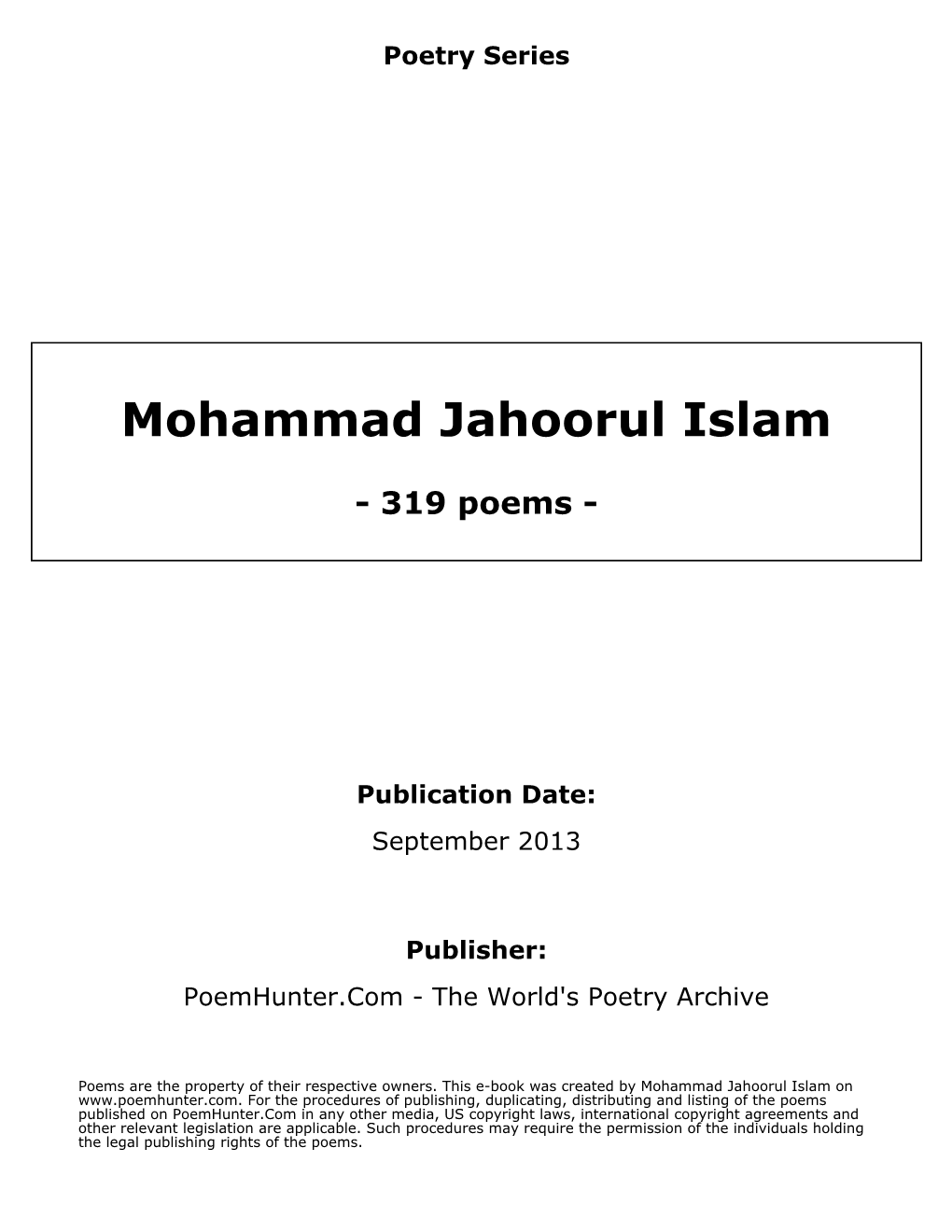 Mohammad Jahoorul Islam